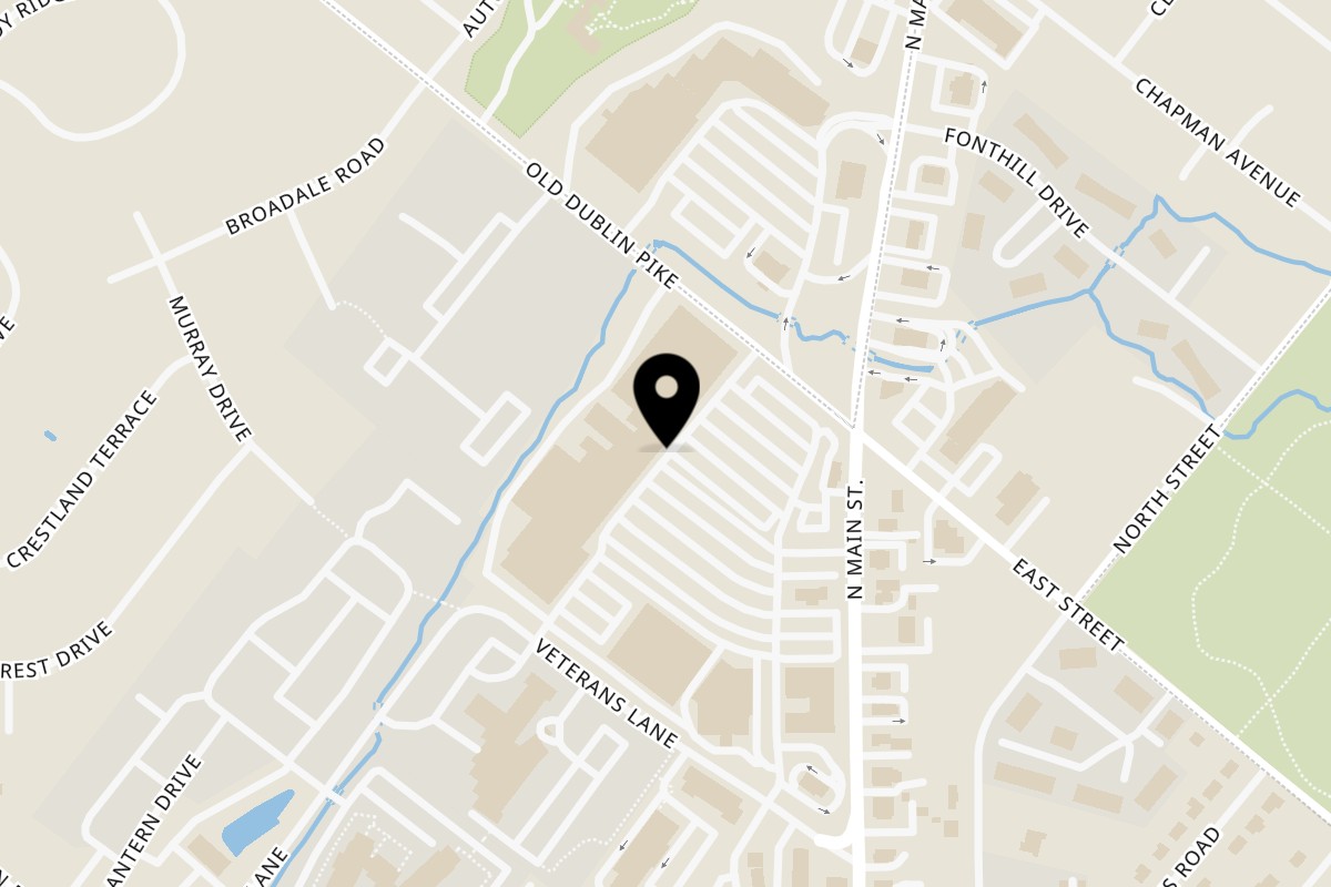 Map showing the location of Bacco Bistro on 478 N Main St in Doylestown
