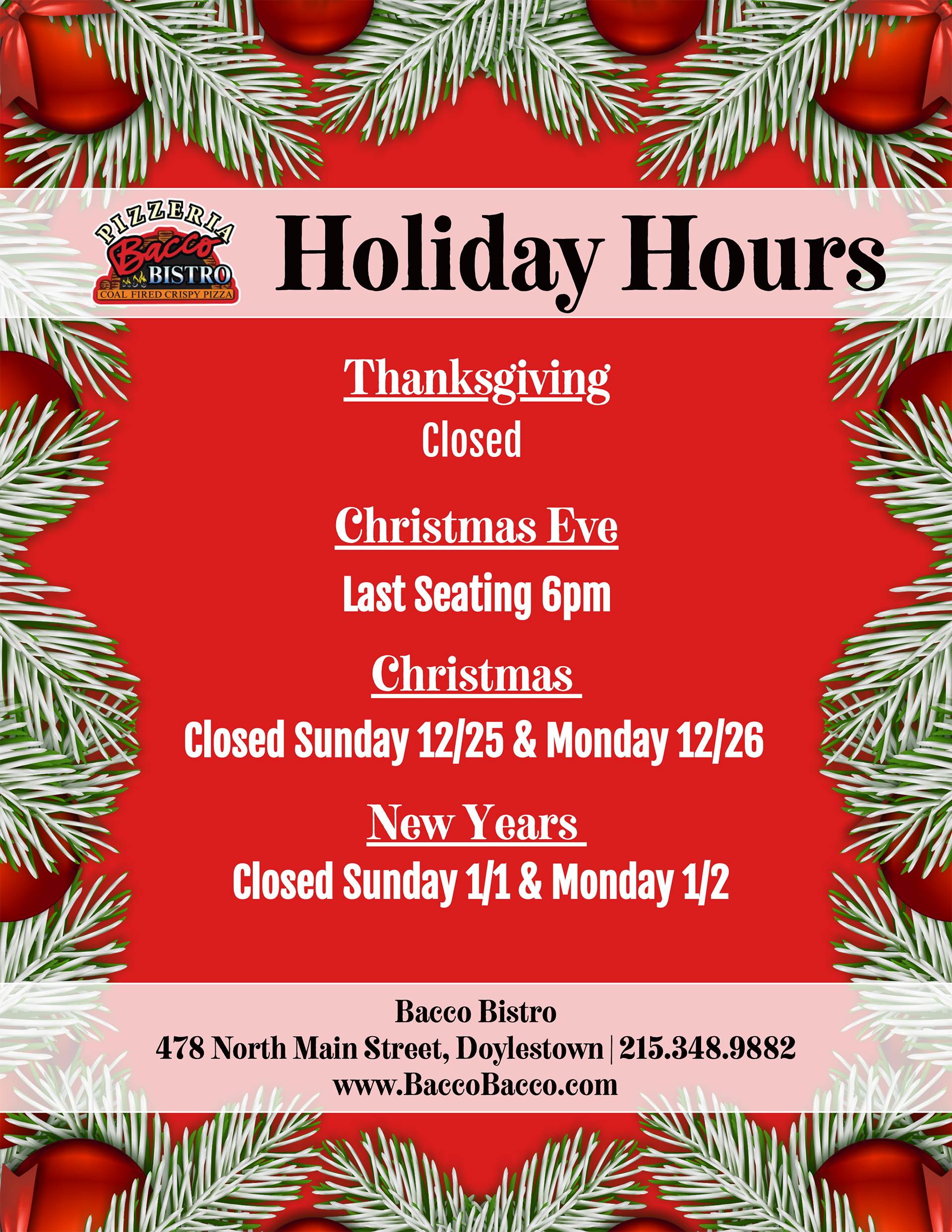 holiday flyer